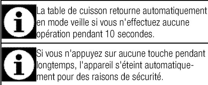 BEKO Hii61SA - Mise en marche de table de cuisson : - 2