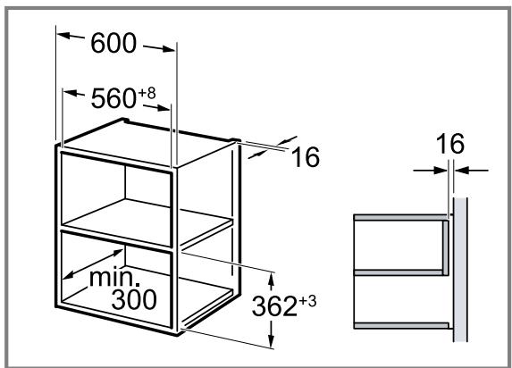 BOSCH BF7221.1 - Einbau in einen Oberschrank - 1