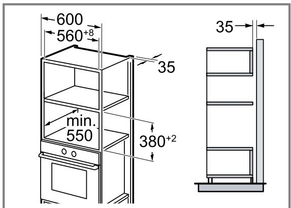BOSCH BF7221.1 - Einbau in einen Hochschrank - 1