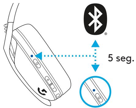 LOGITECH G435 - ALTERNAR ENTRE LIGHTSPEED E BLUETOOTH - 3