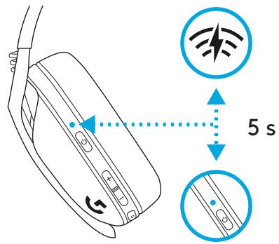 LOGITECH G435 - VAIHTO LIGHTSPEED- JA BLUETOOTHYHTEYDEN VÄLILLÄ - 2