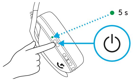 LOGITECH G435 - SPRAWDZANIE STANU BATERII - 1