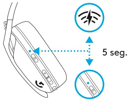 LOGITECH G435 - ALTERNAR ENTRE LIGHTSPEED E BLUETOOTH - 2