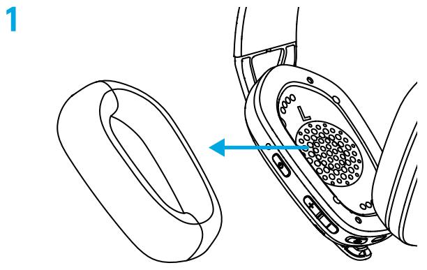 LOGITECH G435 - VYJMUTÍ BATERIE - 1