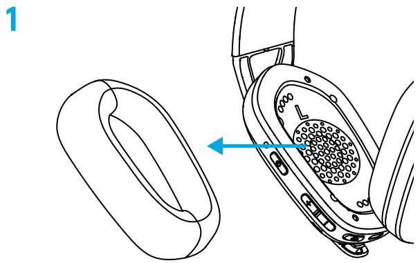 LOGITECH G435 - WYJMOWANIE BATERII - 1