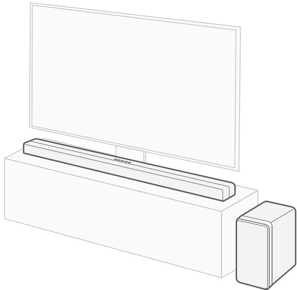 DENON HT-$517 - Positionnement du subwoofer - 1