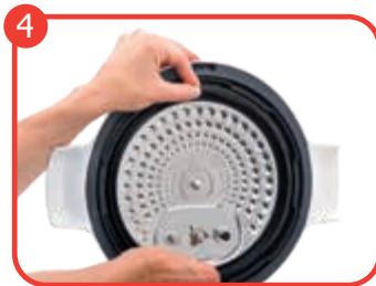 MOULINEX YY4886FB - Accès à la BILLE de décompression : - 1