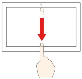 LENOVO IdeaPad 5 15ARE05 - Faites glisser votre doigt à partir du bord gauche - 1