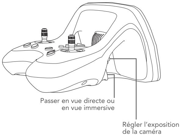 Passer en vue directe ou en vue immersive Régler l'exposition de la caméra