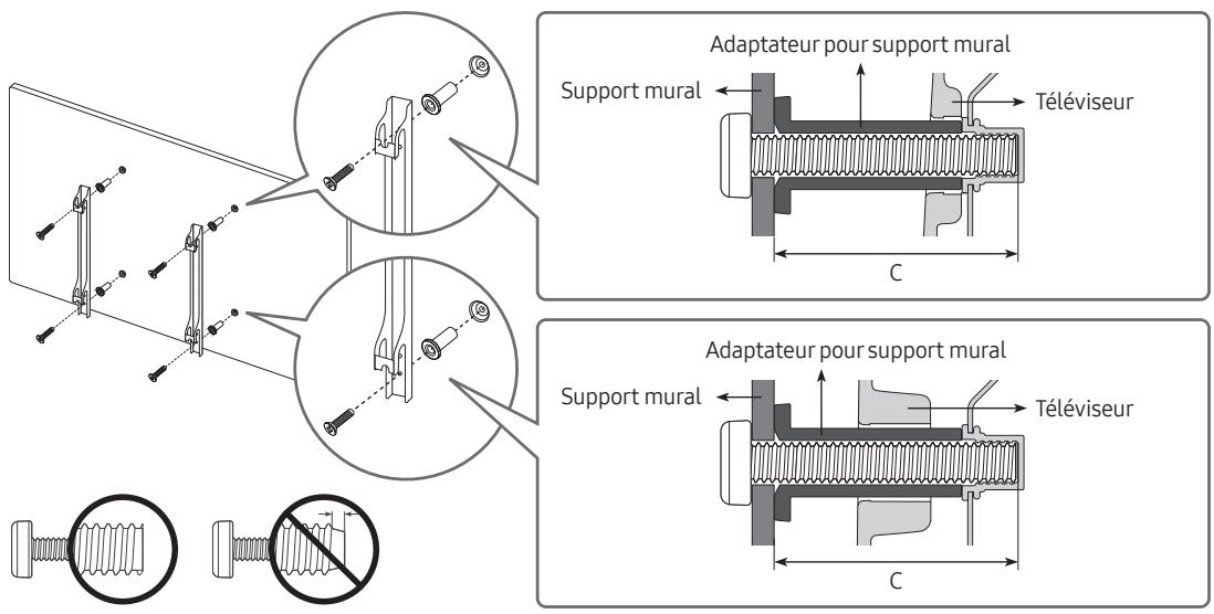 SAMSUNG QN90A - Fixation du téléviseur à un mur - 2