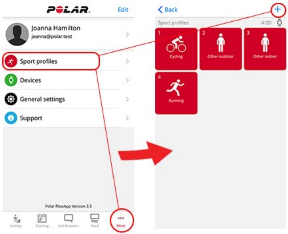 POLAR Grit X - AJOUTER UN PROFIL SPORTIF - 1