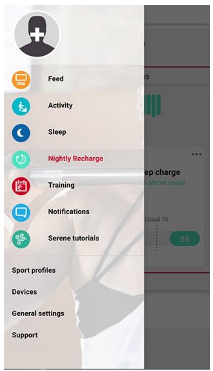 POLAR Grit X - Nightly Recharge dans l'application Polar Flow - 1