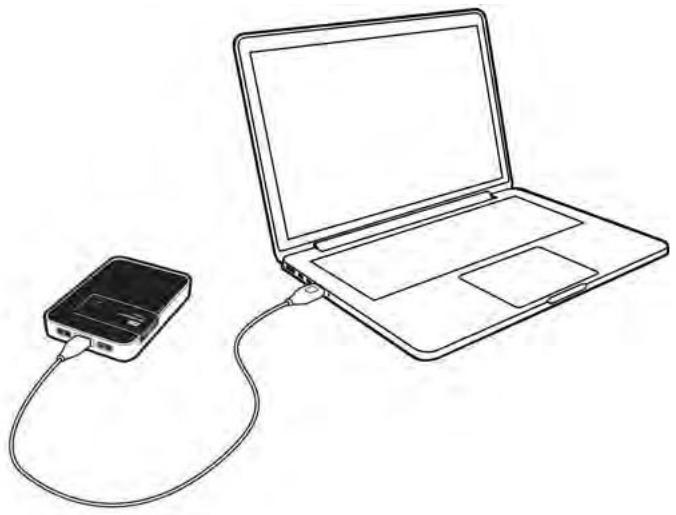 WESTERN DIGITAL MY PASSEPORT WIRELESS 2TO - Utiliser une connexion USB pour charger du contenu - 1