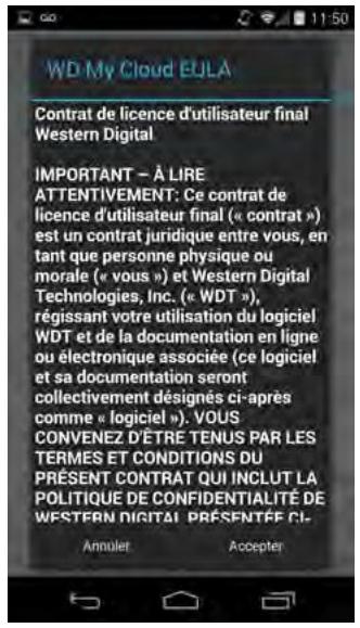 WESTERN DIGITAL MY PASSEPORT WIRELESS 2TO - Utiliser l'application WD my cloud sur un appareil mobile - 2