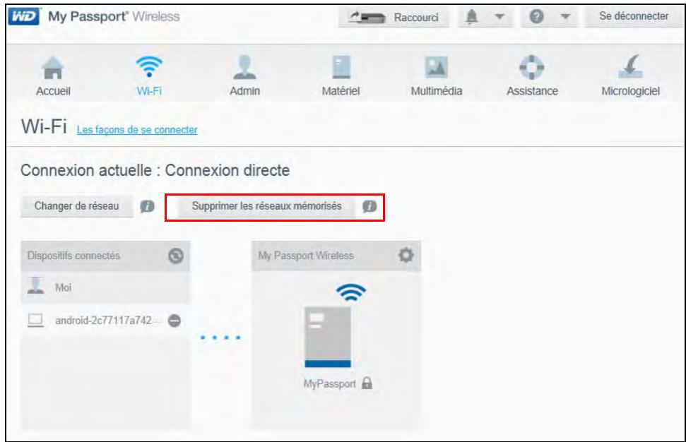 WESTERN DIGITAL MY PASSEPORT WIRELESS 2TO - Suppression d'une connexion - 1