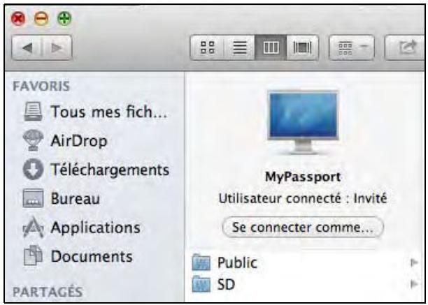 WESTERN DIGITAL MY PASSEPORT WIRELESS 2TO - Affichage du contenu d'une carte SD - 2