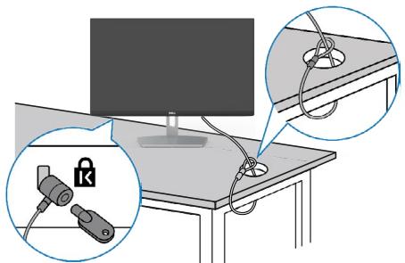 DELL PCS2421H - Sécurisation de votre moniteur à l'aide d'un antivol kensington (en option) - 1