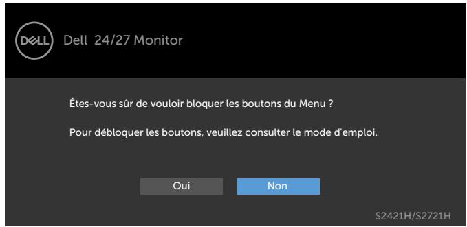 DELL PCS2421H - Utilisez le menu verrouillage pour verrouiller le(s) bouton(s). - 6