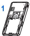SAGEM SG346i - Première utilisation : installation de la carte SIM et de la batterie - 1