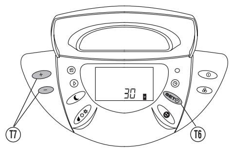 INDESIT F048520 - Configuration de l'heure exacte (bouton T6 - T7) - 1