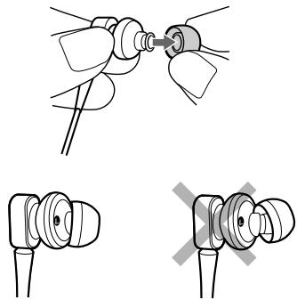 SONY MDR-NC22 - Sélection des protège-tympans - 1