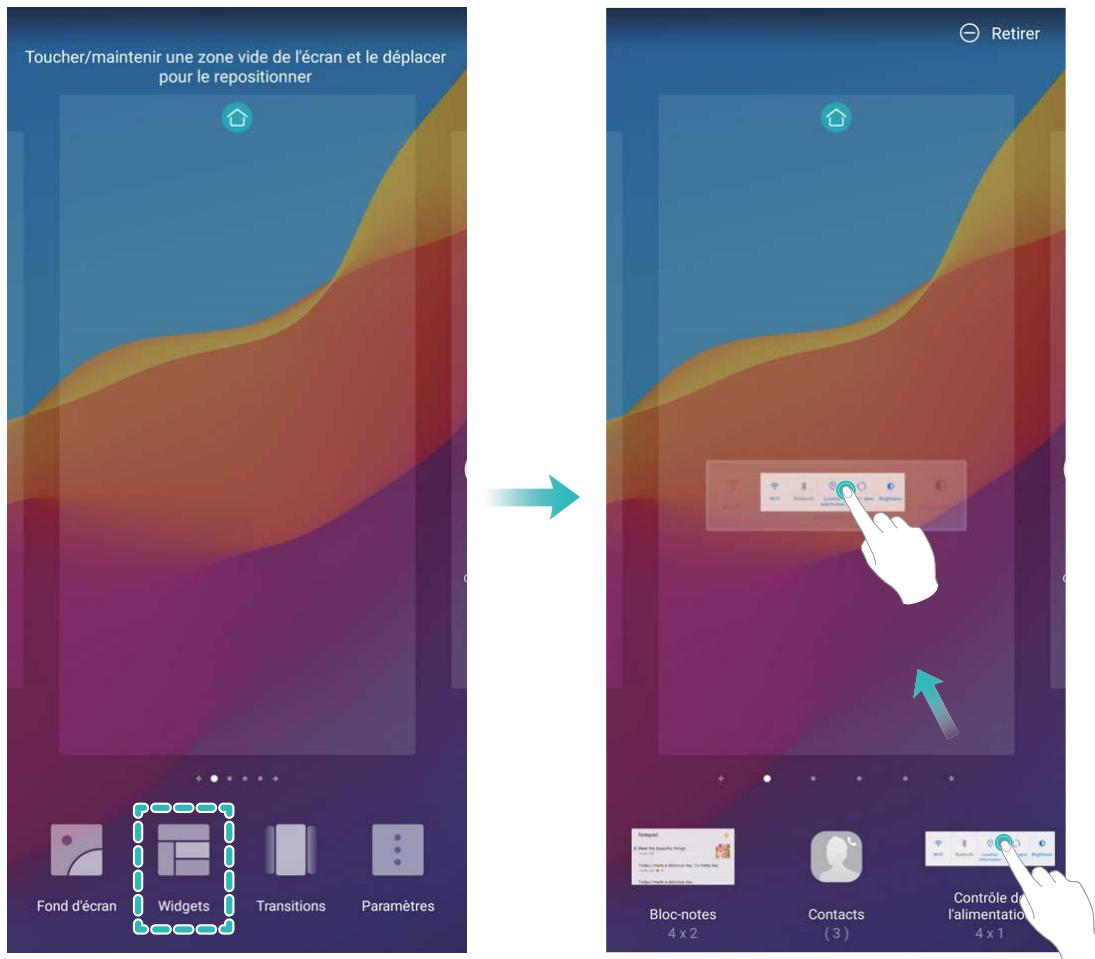 HONOR PLAY PURPLE 6460 - Gérer les widgets de votre écran d'accueil - 1