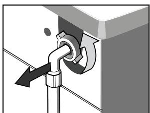 THOMSON TW1016 - Cleaning the inlet hose and the inlet filter - 2