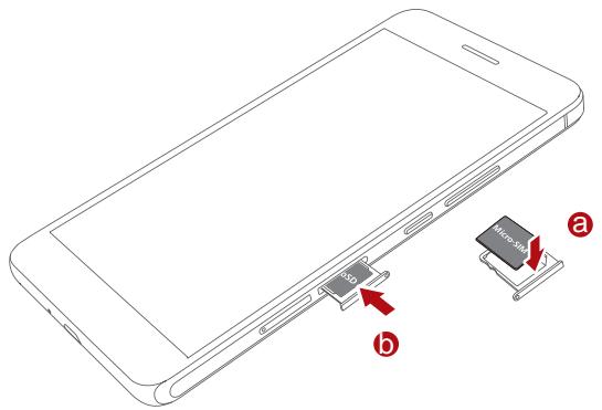 HONOR 6+ BLANC - Insertion d'une carte microSD - 4