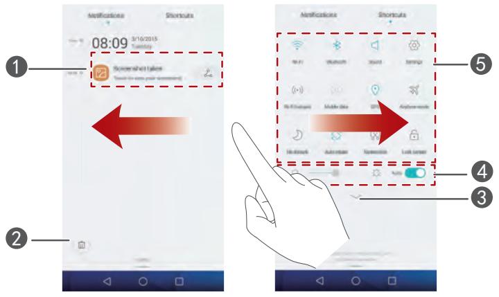 HONOR 6+ BLANC - Panneau de notification - 1