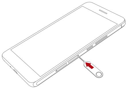 HONOR 6+ BLANC - Insertion d'une carte microSD - 2