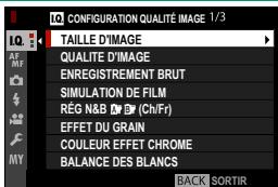 FUJIFILM X-TS - Utilisation des menus - 2