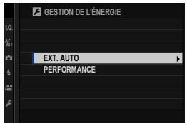 FUJIFILM X-TS - GESTION DE L'ÉNERGIE - 1