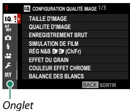 FUJIFILM X-TS - Utilisation des menus - 5