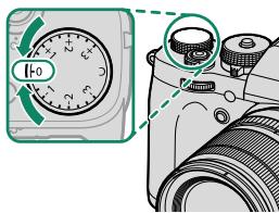 FUJIFILM X-TS - La molette de correction d'exposition - 1