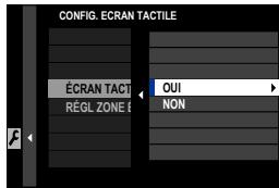 FUJIFILM X-TS - Commandes tactiles pour la prise de vue - 1