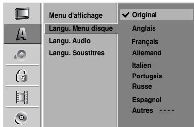 LG RC 7000 ARGENT - Disque menu - 1