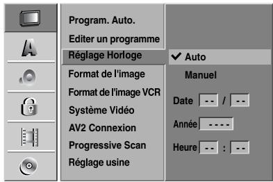 LG RC 7000 ARGENT - Autoréglage heure - 1