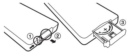 GENEVA L WIRELESS BLC LAQUE - Comment remplacer la pile de la télécommande? - 1