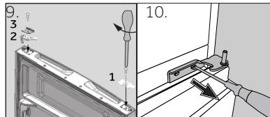 HAIER C3FE632C - Étapes de montage (fig. 10.9): - 5