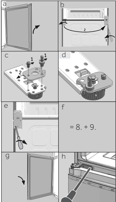 HAIER C3FE632C - Étapes de montage (fig. 10.9): - 7