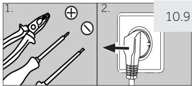 HAIER C3FE632C - Étapes de montage (fig. 10.9): - 1