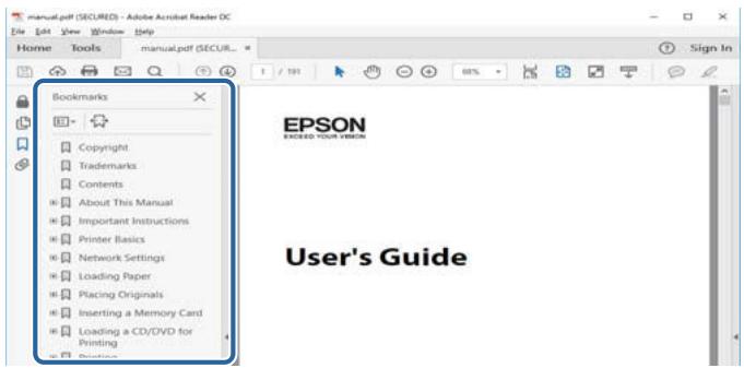 EPSON ET-2756 - Saut direct aux pages grâce aux signets - 1