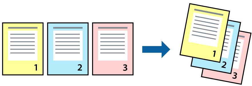 EPSON ET-2756 - Impression et emplacement dans l'ordre des pages (impression par ordre inverse) - 1