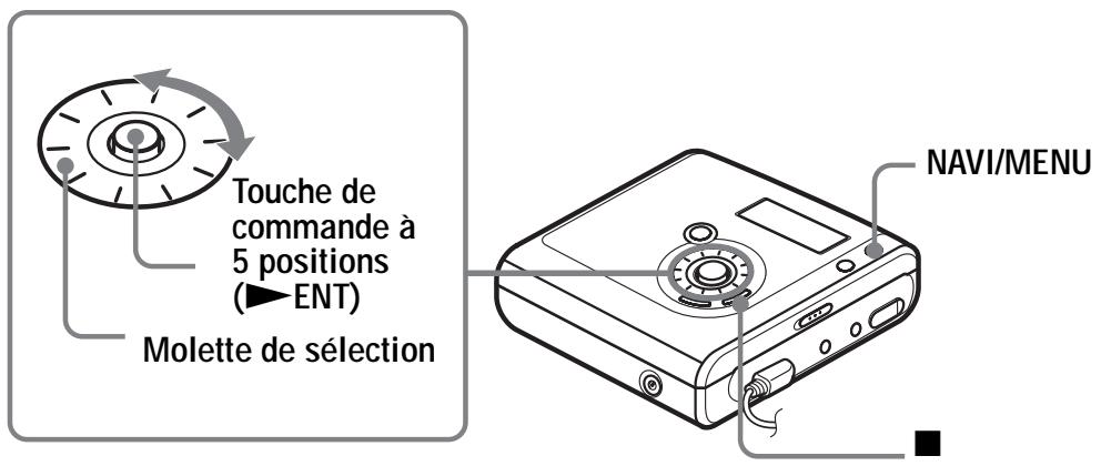SONY MZ-NH700 - Utilisation des options - 1