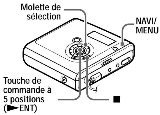 SONY MZ-NH700 - Déplacement de pistes ou de groupes enregistrés (move) - 1