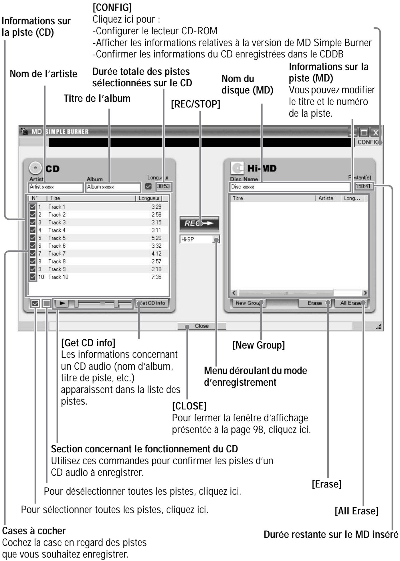 SONY MZ-NH700 - Enregistrement à partir de l'ordinateur (standard mode) - 3