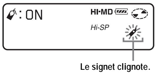 SONY MZ-NH700 - Pour ajouter un signet aux pistes - 1