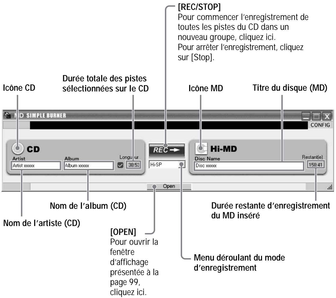 SONY MZ-NH700 - Enregistrement à partir de l'ordinateur (standard mode) - 2