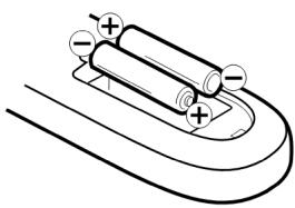 DISNEY MD40518 - Insérer les piles dans la télécommande - 2