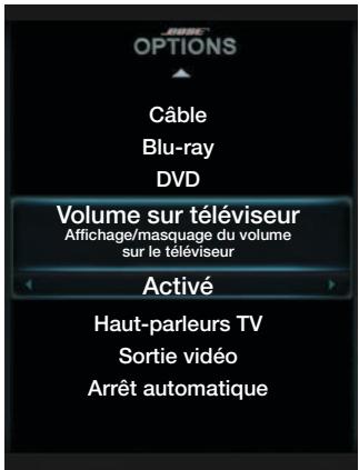 BOSER LS535 - Utilisation du menu options du système - 1